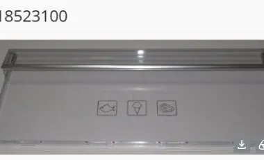 BEKO FRIDGE/FREEZER PRNT_DRAWER_CVR_GR_185MM_K60_BEKO_PR - 5918523100