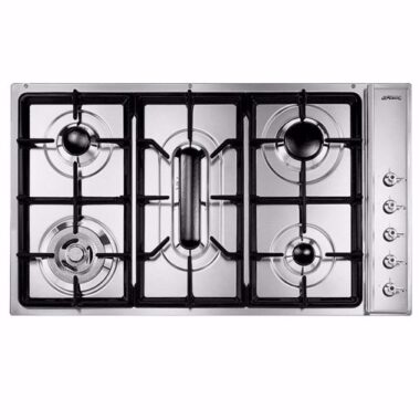 Smeg CIR93AXS3 86cm 5 Burner Gas Cooktop