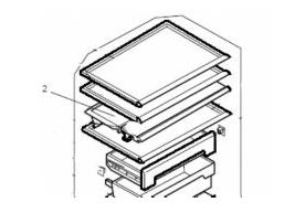 Mitsubishi Fridge Shelf Rear MRCU375P