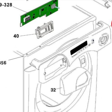 Hoover Washing Machine Control panel with Sensor 43017277
