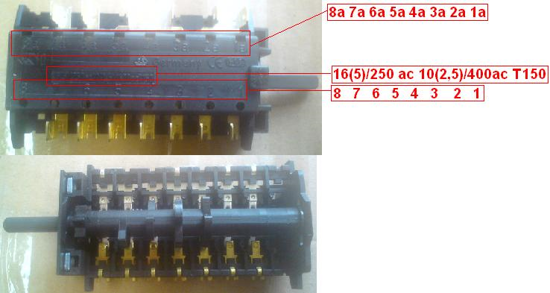 811730302 811730302 Smeg Oven Multifunction Selector Rotary Switch ORIGINAL