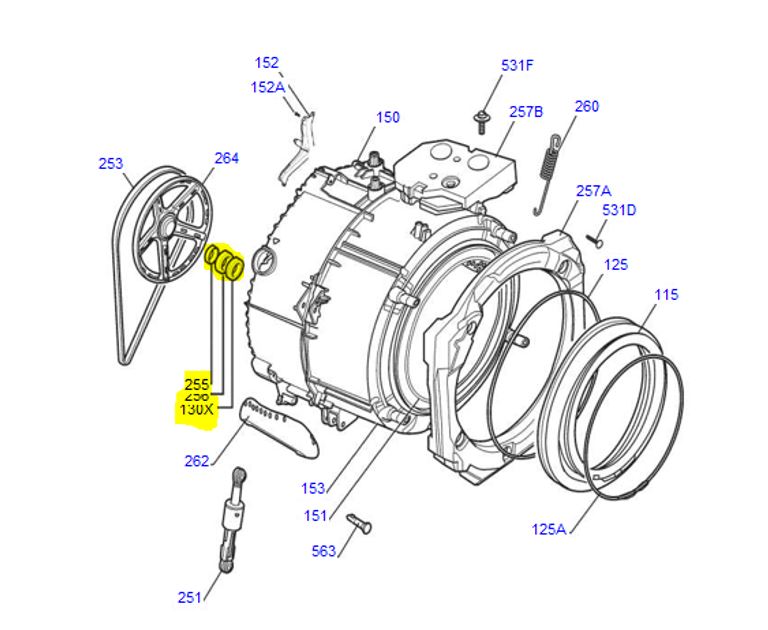 Electrolux EWF14742 Front Loader Bearing kit 132774910 6206-2Z 1349685-007 Electrolux EWF14742 Front Loader Bearing kit 132774910 6206-2Z 1349685-00/7