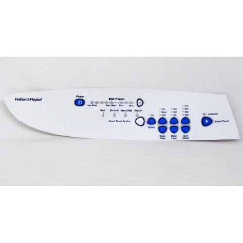 Fisher Paykel ELBA Washing Machine TOUCH PANEL DECAL WA65T60MW1