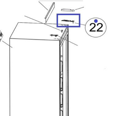 H0070110198 HINGE UPPER LH