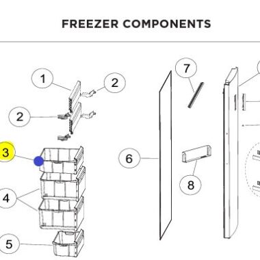 Haier HVF260SS2 Freezer DRAWER ASSY TOP H0070205257
