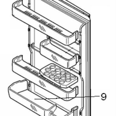 Mitsubishi Fridge Bottom Bottle Guard - KIEP80124
