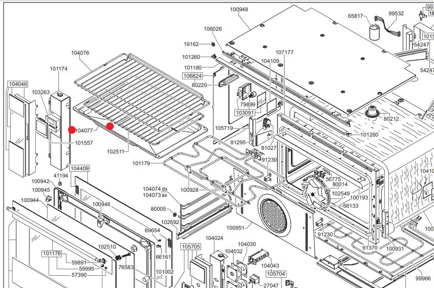 SMEG 480370625 OVEN PLATE 480370625 OVEN PLATE