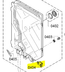 exploded view 00631199 Bosch Dishwasher Outlet Valve For Heat Exchanger 631199 00631199 Bosch Dishwasher Outlet Valve For Heat Exchanger 631199